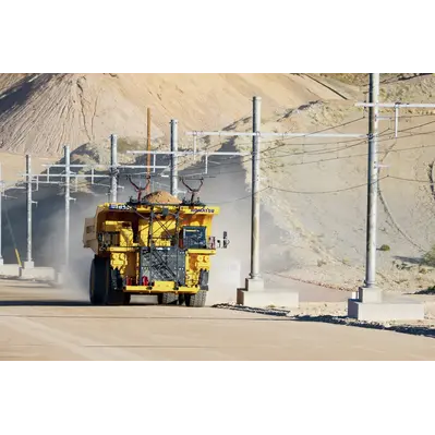 Komatsu Achieves Autonomous Trolley Milestone With Battery-Ready Electric Drive Truck